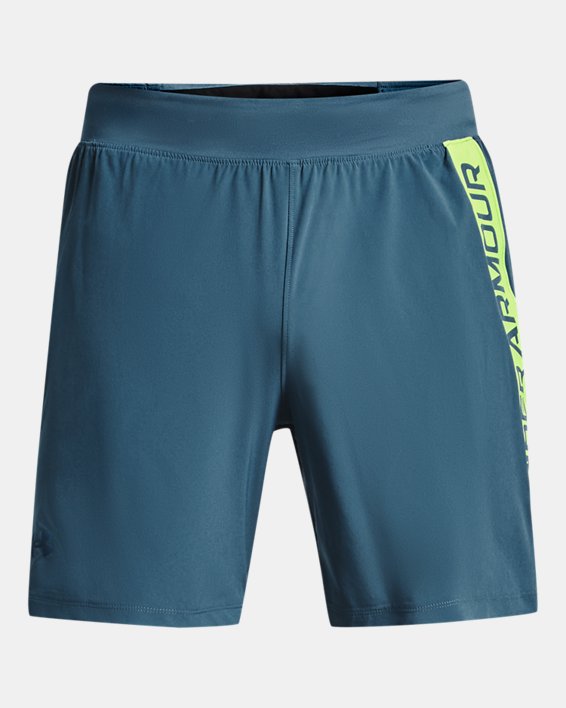 Men's UA Launch Elite 7'' Shorts in Blue image number 7